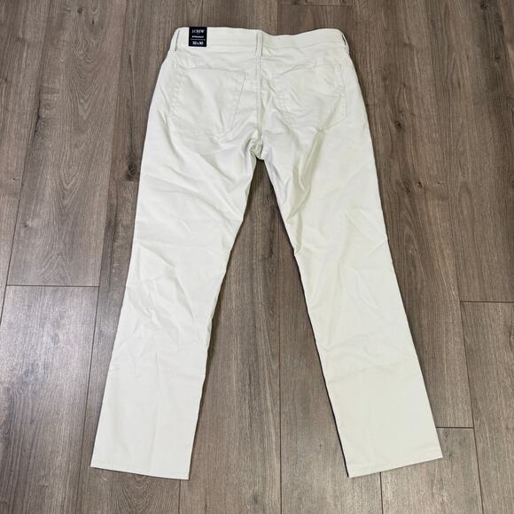 J.Crew Straight 5-Pocket Tech Pants Mens 32x30 Stone Gray Straight Leg Zip Fly - Picture 5 of 7